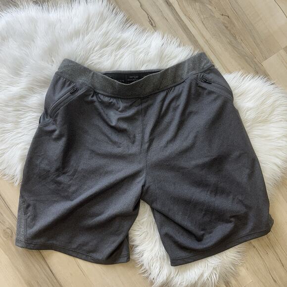 Men’s Hylete Grey Above Knee Athletic Shorts AS large - Picture 4 of 4